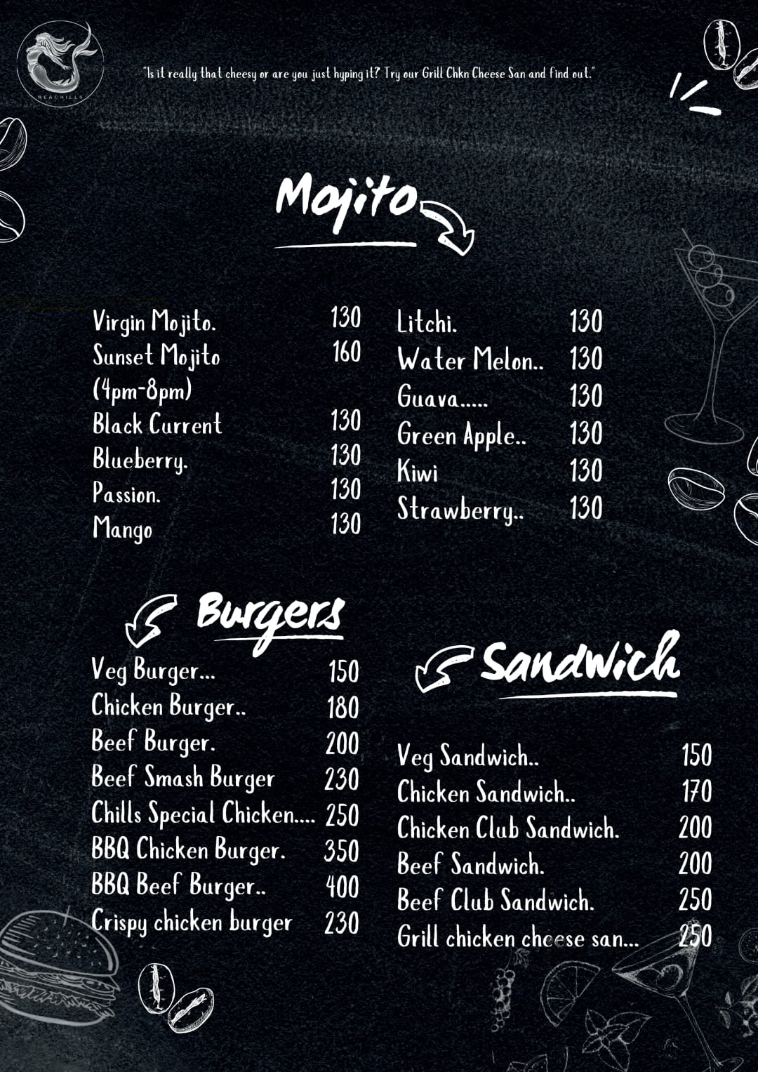 Menu Page 10